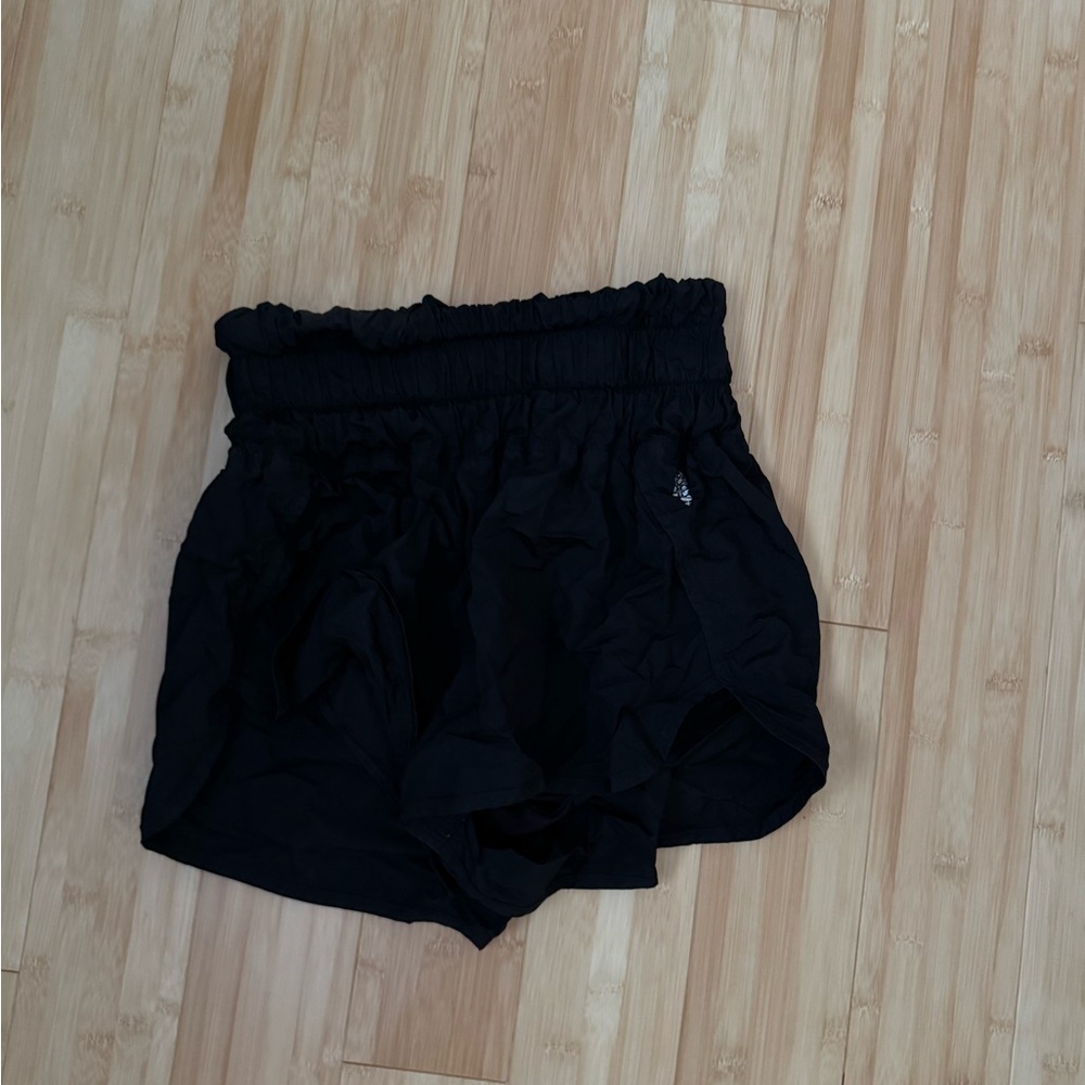 Women's Black High Rise Free People Athletic Shorts